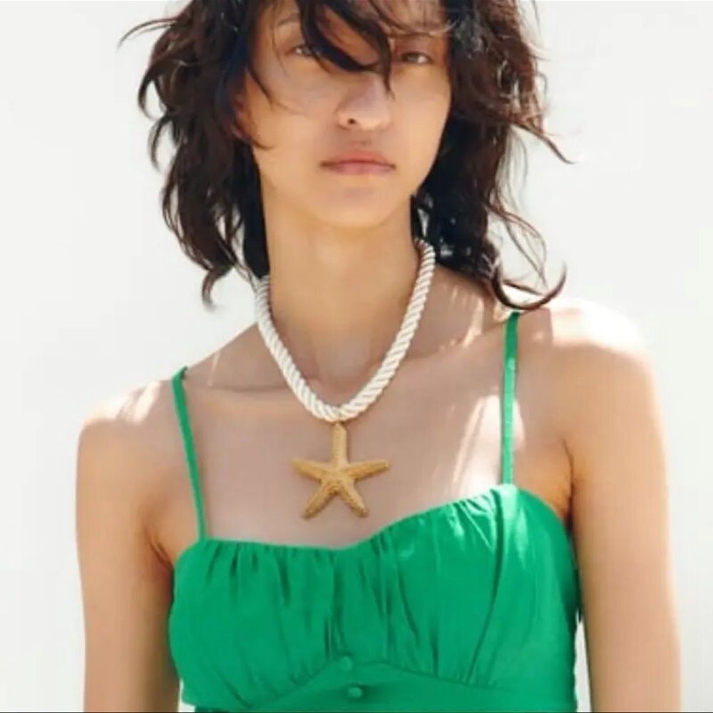 STARFISH GOLD Cord NECKLACE - Picture 4 of 10